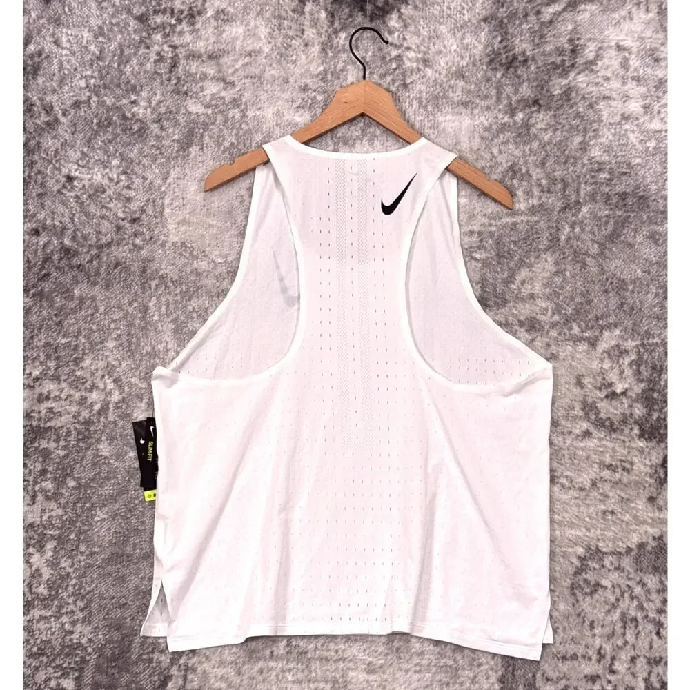 New Nike AeroSwift Tank Singlet XL Mens White Running